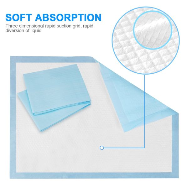 5-Ply Pet Training Pad with Super Absorbent SAP Material, Leak-Proof PE Backing, and Quick Dry Surface for Dogs and Cats