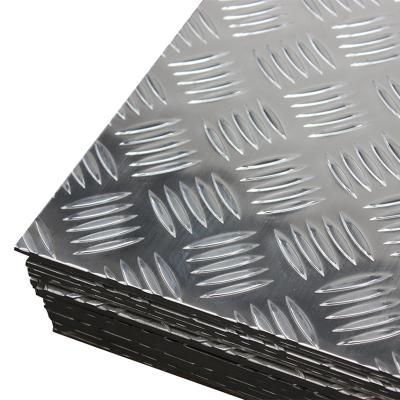 Placa Chequered 4MM de alumínio Al Embossed Tread Plate de 6MM 5052 5083 5754 3004 3005 3105