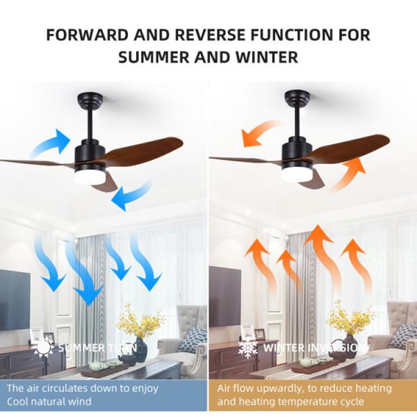 Remote Control 3CCT 47Inch Iron Outdoor ABS Blade Ceiling Fan For Home Office