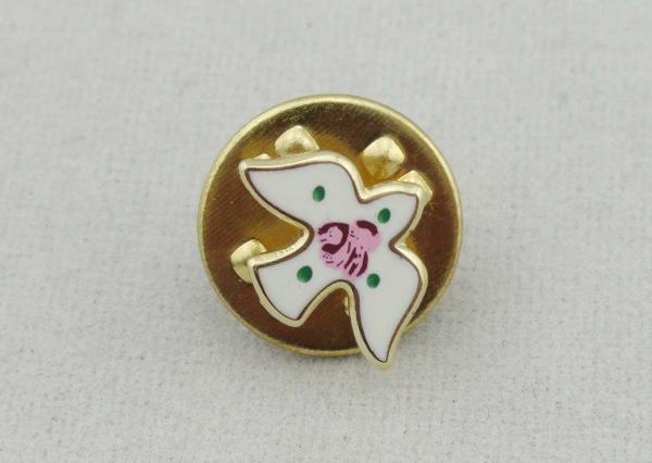 3D Peace Dove Hard Enamel Pin , 11 Mm Aluminum Die Cast Offset Printing For Male