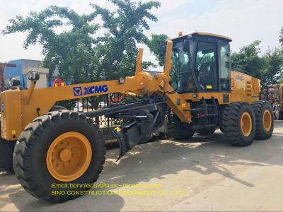 Yellow Color Construction Motor Grader 215HP GR215 Tractive Force 90KN
