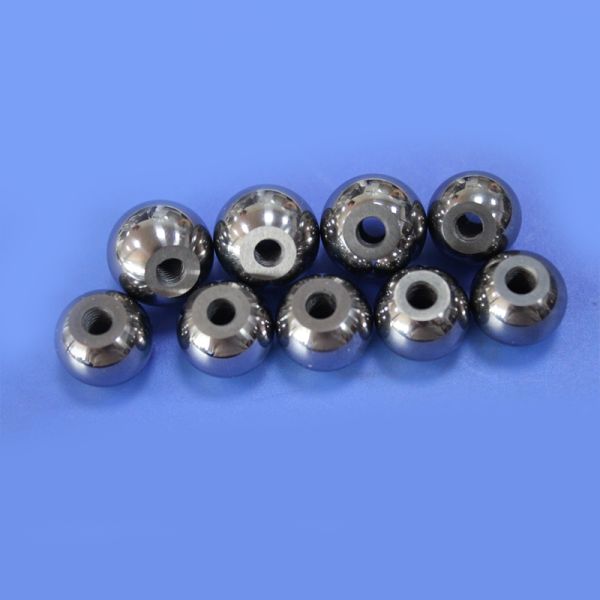 Tungsten Carbide Processing Internal Threaded Hard Metal Valve Ball