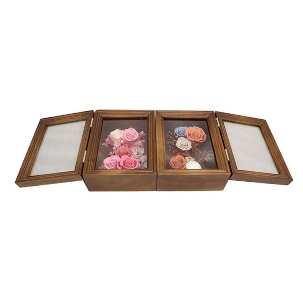 Wedding Decorations Solid Wood Picture Frames With Preserved Flowers