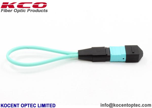 OM3 OM4 MPO MTP en boucle arrière LSZH Multimode Mini Fiber Patch Cord