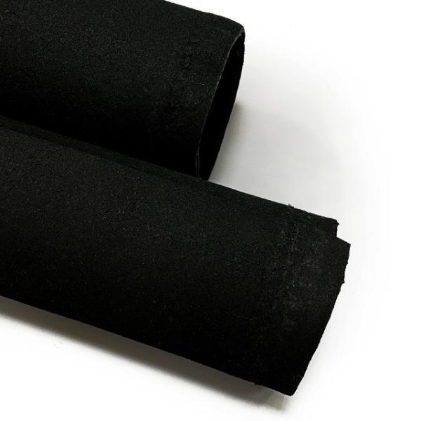 High Color Fastness Euro Black Suede 0.7-0.75mm For Gloves Bags