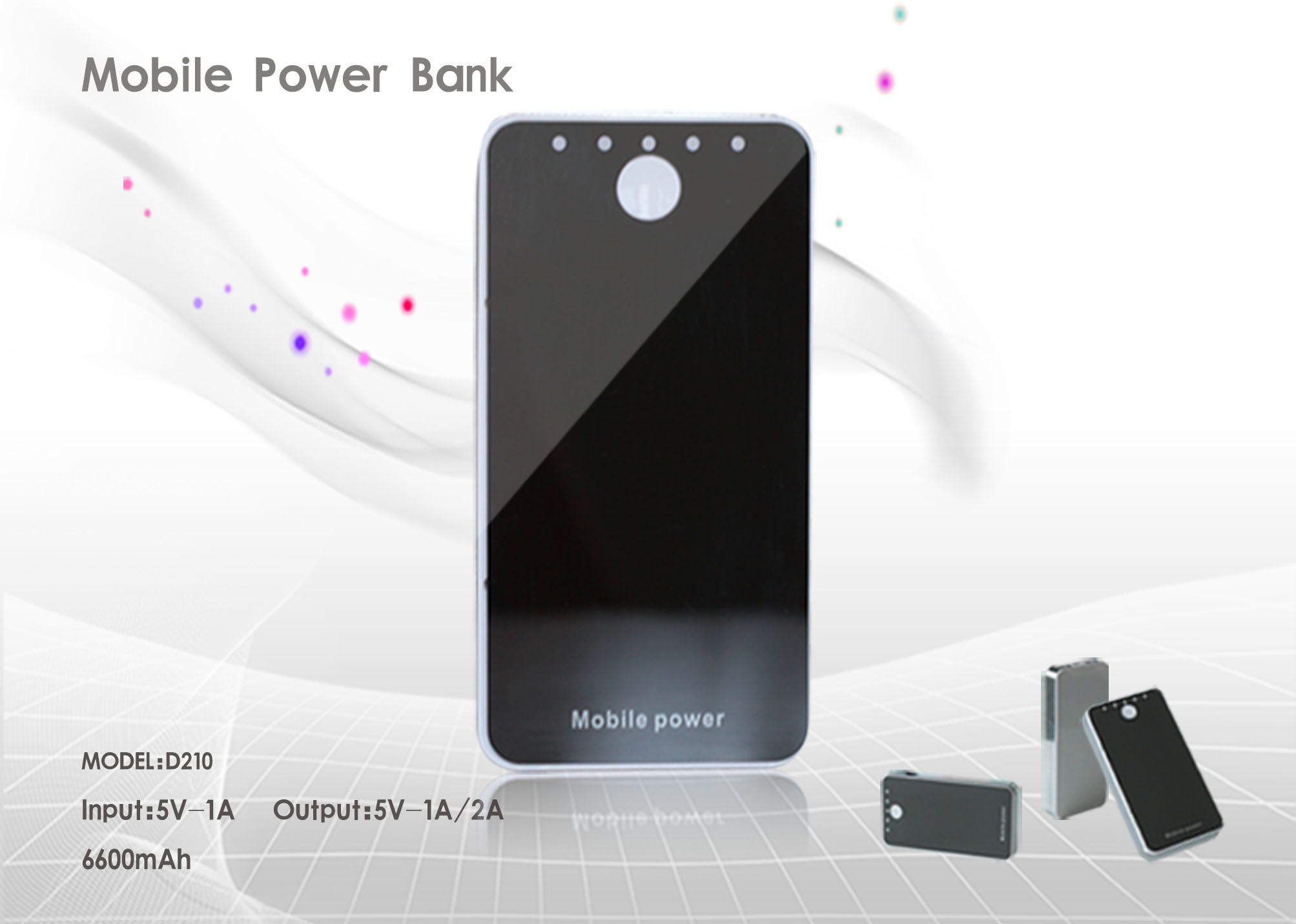5000mAh Light Weight Mini USB Input And Standard USB Output USB Power Packs