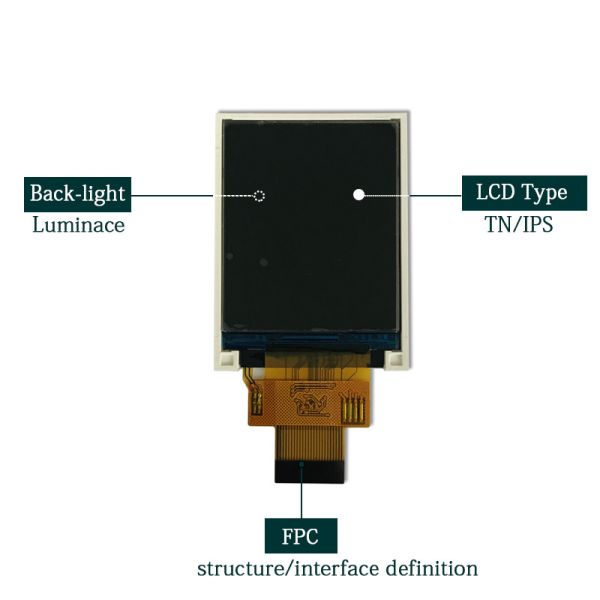 Alto brillo 300Nits 1.77 pulgadas módulo de pantalla LCD TFT 128 * 160