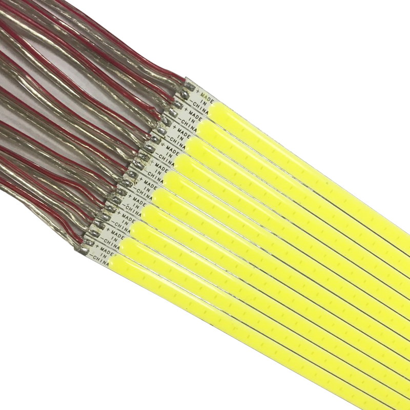Холодный белый 20000k Dc12v 10w 35lm Cob жесткая светодиодная лента