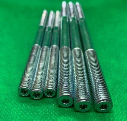Double End Head Wood Thread Hanger Bolt Plating Zinc Grade 4.8 ISO 7045