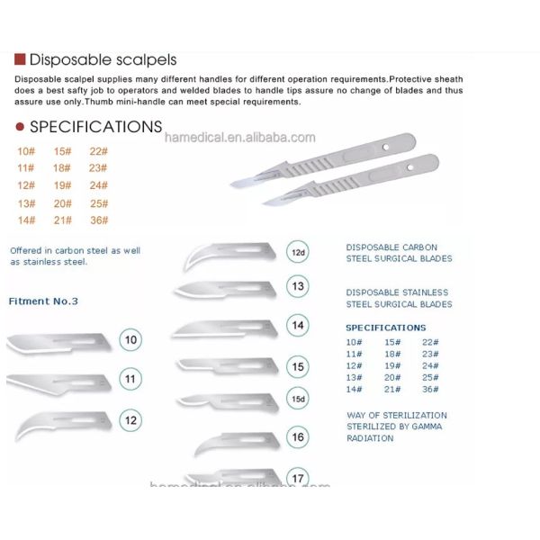 Carbon Steel Operation Theatre Equipment Disposable 12 Sterile Surgical Blade