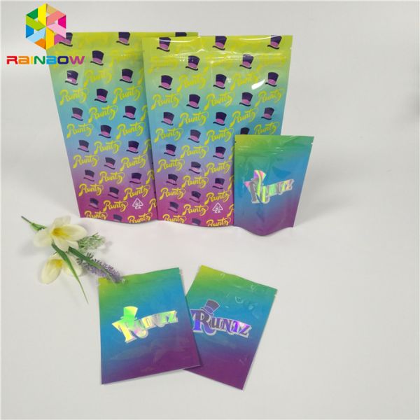 Smell Proof Foil Pouch Packaging Runtz Bags Cookies / Pill / Gummy Bear Application