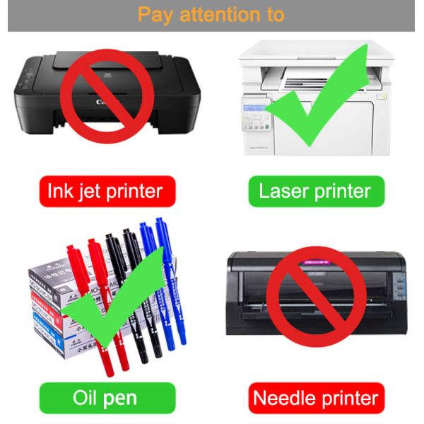 Waterproof Heat Resistant Wire Cable PVC Label Sticker Tags Marker
