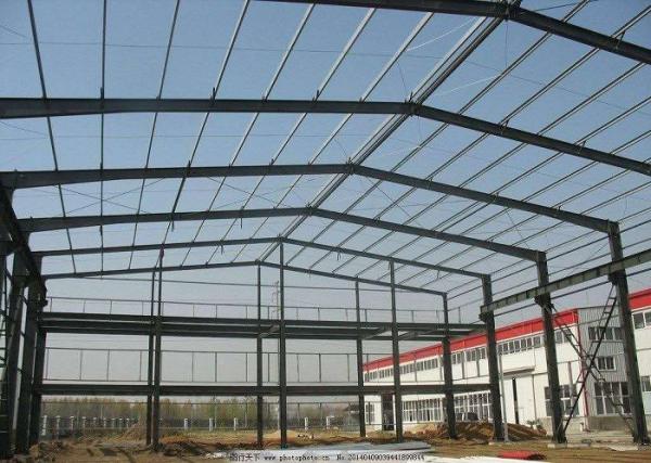 Q235 / Q345 Environmentally Controlled Poultry House , Light Steel Hen Farm House