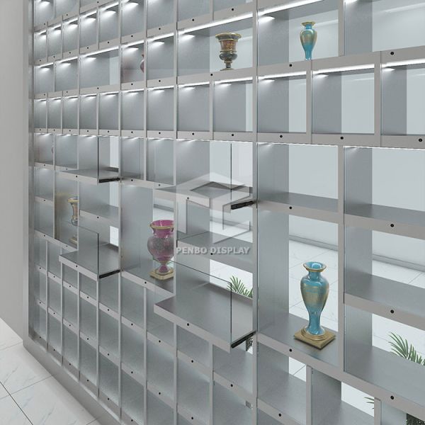 16mm Thick MDF Museum Wall Display Cases 6000mm High Wooden Museum Display Cases