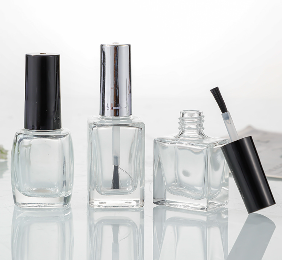 пустая стеклянная проба маникюра 15ml разливает течебезопасное по бутылкам завинчивой пробки пластиковое