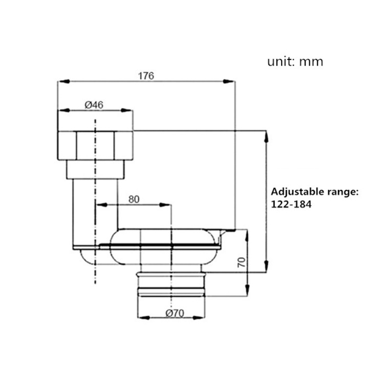 The Modern Design Urinal Connection Pipe Is Made Of Polypropylene Plastic Drainage Pipe And Is Used For Connecting To The Bathroom Toilet.