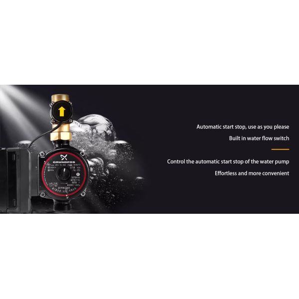 Grundfos Upa 15-160 Automatic Home Water Pressure Pump Water Supply Pipeline Pressure Pump for Water Heater