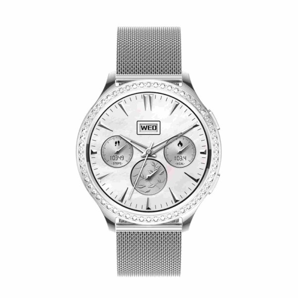Support OEM & ODM | Luxury Diamond Ladies Smart Watch with BT5.1 Bluetooth Call IP67 Waterproof and 1.32-inch IPS Display
