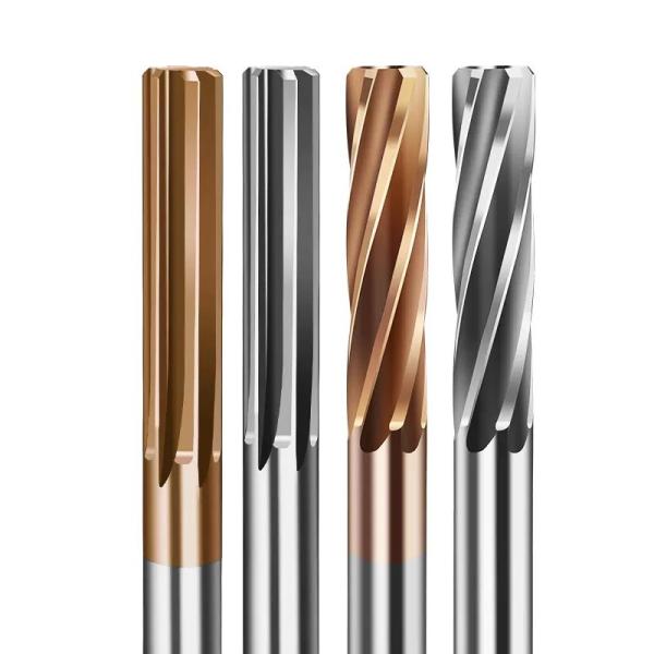 CNC Solid Reamer for Cast Iron Applications with Tungsten Carbide and Aluminum Alloy