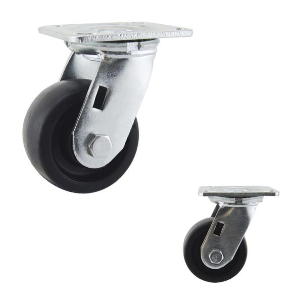 Side Brake 660lbs Load Capacity Heavy Duty Casters Swivel Plate