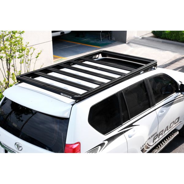 Black Powder Coated Roof Rack Platform Perfectly Suited for Toyota Landcruiser 200