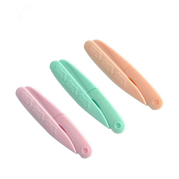 Manual Mini Tinkle Ladies Eyebrow Trimmer Plastics Handle For Eye Beauty