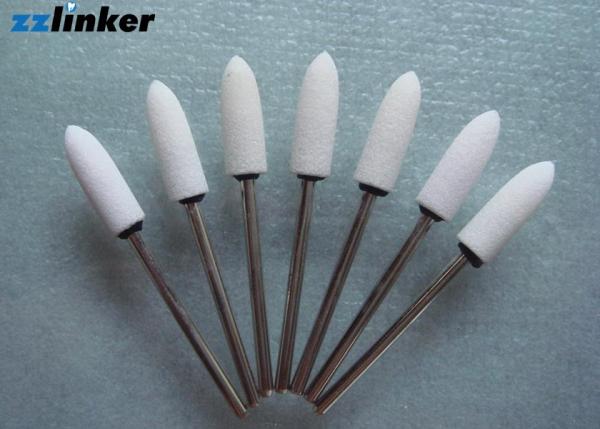 Red Dental Polishing Stone HP Ceramic Grinding Mounted Metals Angle Support