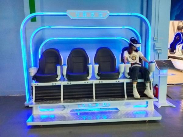 Commercial 9d Vr Cinema 4 Seats 380V Electric For VR Theme Park