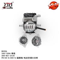 Alternateur de fil plat de BX206 PC200-5 6D95 pour KOMATSU 24V 100A 1PK 6008216120