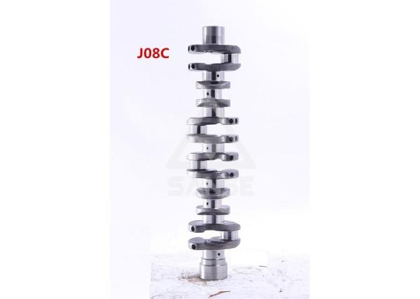 HINO Diesel Engine Crank Shaft , Small Engine Crankshaft For Kobelco Excavator