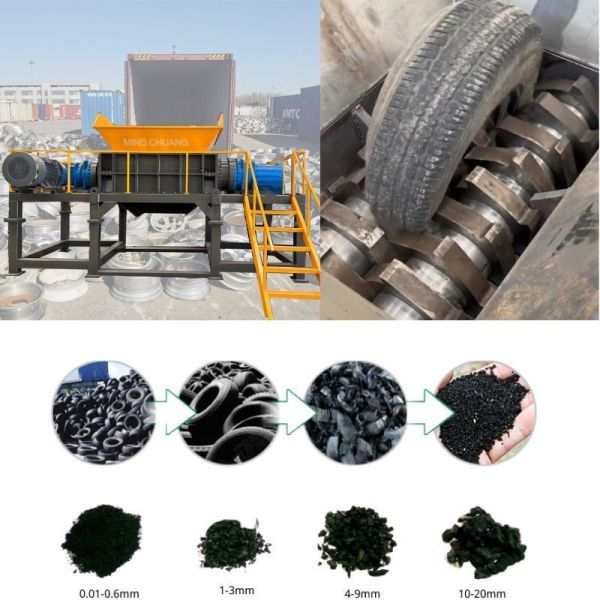 Long Service Life Waste Tire Shredder Machines After-sales Service 24 Hours Online