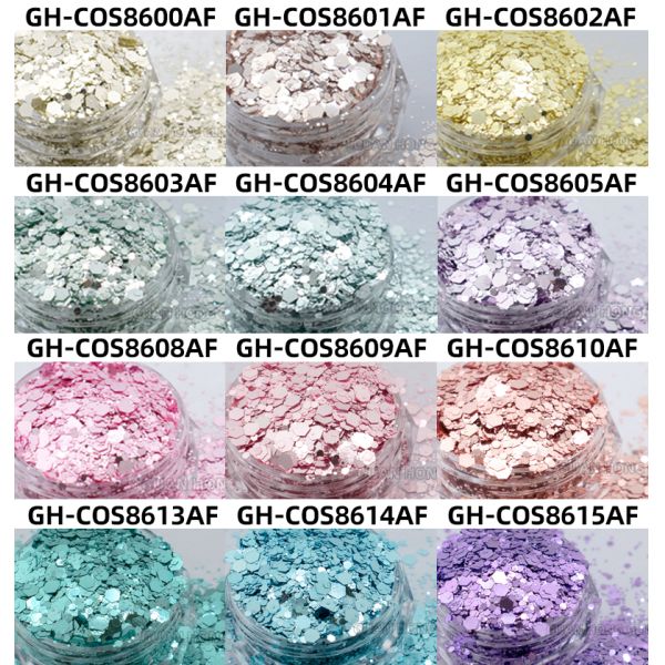 Party Makeup Iridescent Face Glitter Hexagon Titanium Ceramic Loose Cosmetic Glitter