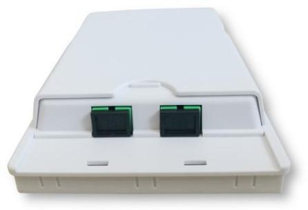 2 Ports Optical Termination Outlet Box For SC Simplex Or LC Duplex