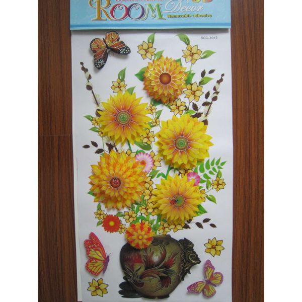 Three- dimension Effect 2887 31 * 55cm Removable Vinyl 3d Wall Decoration Stickers