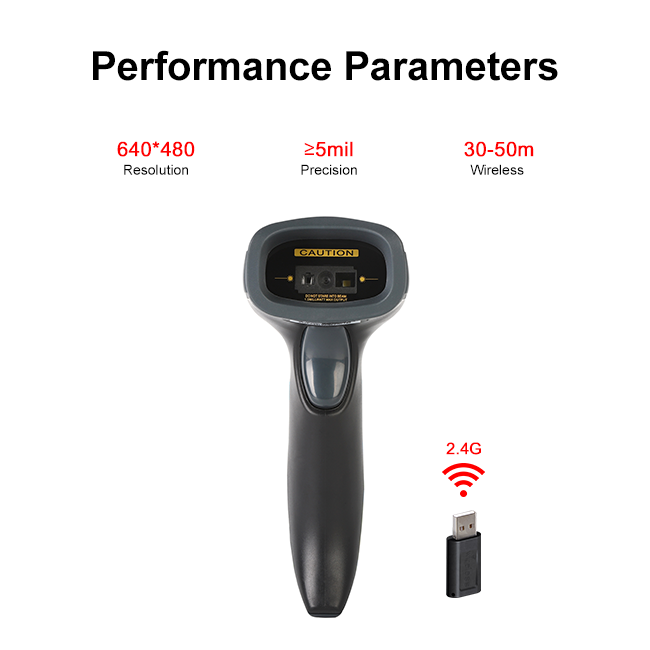 Handheld 2D читатель штрихкода точности EAN 13 блока развертки 5mil штрихкода Imager 1400mAh