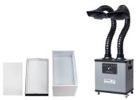 Extractor del humo del purificador de la limpieza que suelda con dos el tubo del diámetro de los brazos 75m m