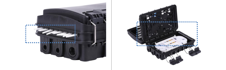 16 Cores IP65 PP+Glass Fiber Fiber Optic Terminal Box for FTTH Network Distribution