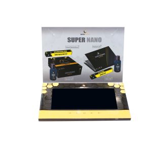 Carte de vidéo-brochure LCD à couverture dure de 10 pouces pour la marque de taille 148 × 210 mm