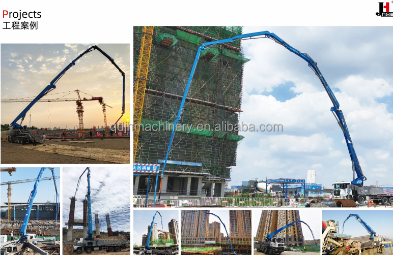 Sinotruk HOWO And Shanmac 30m 38m 48m 52m 56m 58m 63m 70m Mobile Concrete Pumps Truck Truck Mounted Concrete Pump