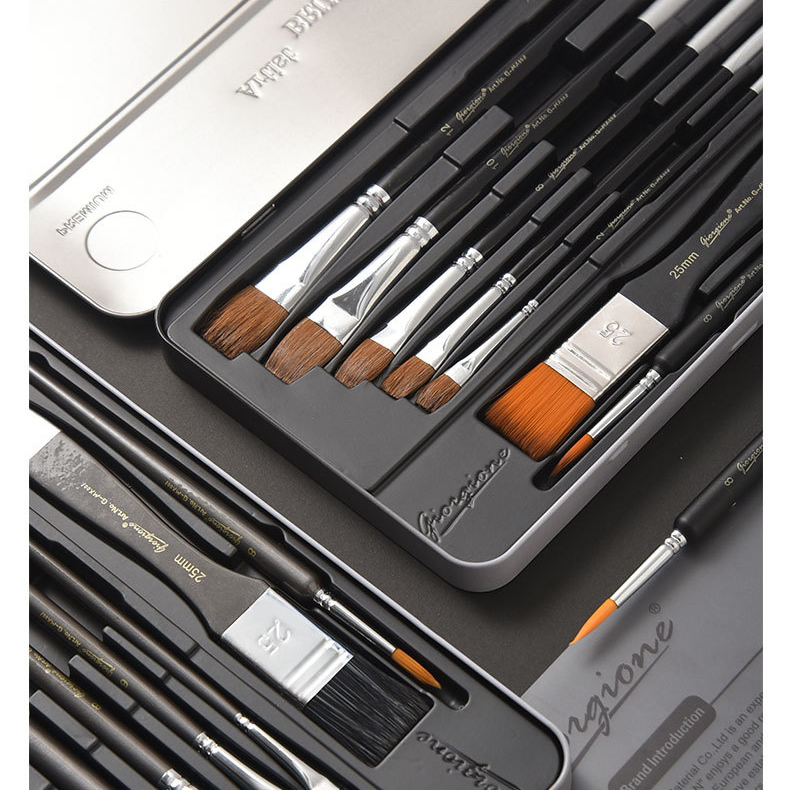 Giorgionre Connected Tightly Detail Fine Art Paint Brushes Set