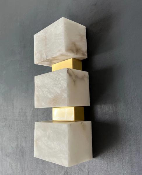 Modern Marble Lamp Luxury Study LED Modern Living Room Hallway Staircase Bedroom Headboard Marble Wall Lamp