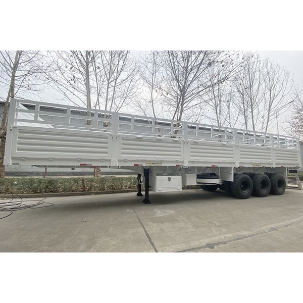 Customers Optional CIMC HUAJUN Semi-Trailer for Strong Fence Trailers 60tons 80tons