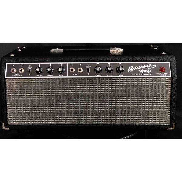 Custom 1964 Grand Bassman Black Panel Pre-CBS Guitar Tube Amp Head 50W, AA864 Circuit, Rare Variant