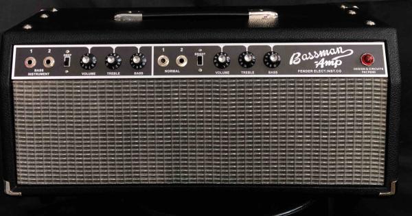 Custom 1964 Grand Bassman Black Panel Pre-CBS Guitar Tube Amp Head 50W, AA864 Circuit, Rare Variant
