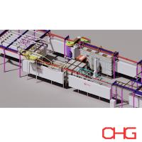 Ligne de revêtement en poudre électrostatique automatique personnalisée fabriquée avec des équipements de revêtement