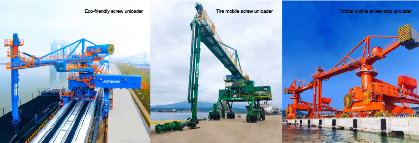 Оборудование выгружателя корабля винта сухого навального рельса порта передвижное эффективный и умный корабль