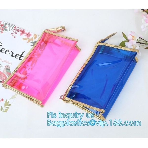 Waterproof PVC Bicycle Seat Bag/Multifunction Bike Tube Bag/Cycling Frame Saddle Bag, PVC makeup Bag Pouches Tote Clear