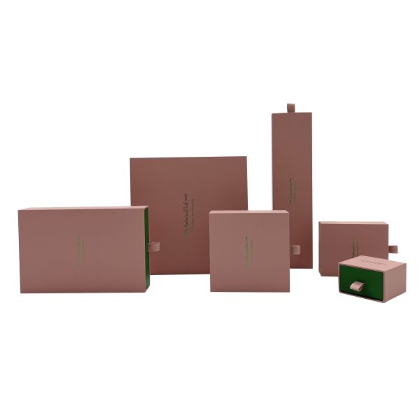 Customized Logo Luxury Jewelry Packaging Boxes with Ribbon Handle