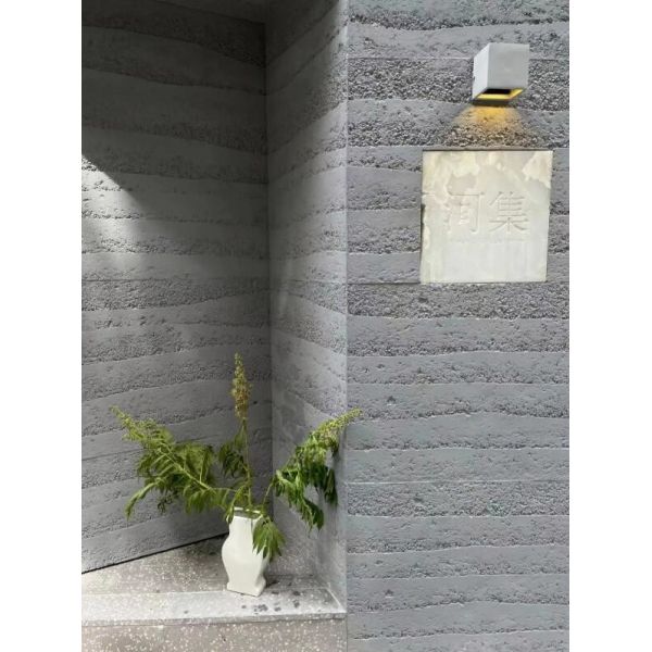 MCM Faux Stone Veneer Wall Panels Rammed Earth Slab 4x8 580x2400mm