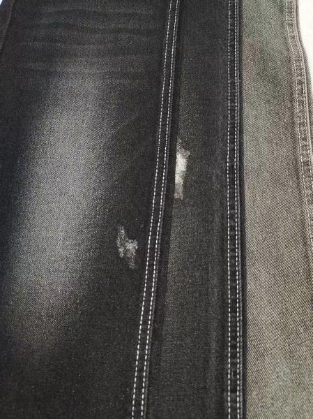 11.5OZ NEGRO/BLANCO No estirante 65%Tejido de algodón denim con 7*10 Construcción para jeans